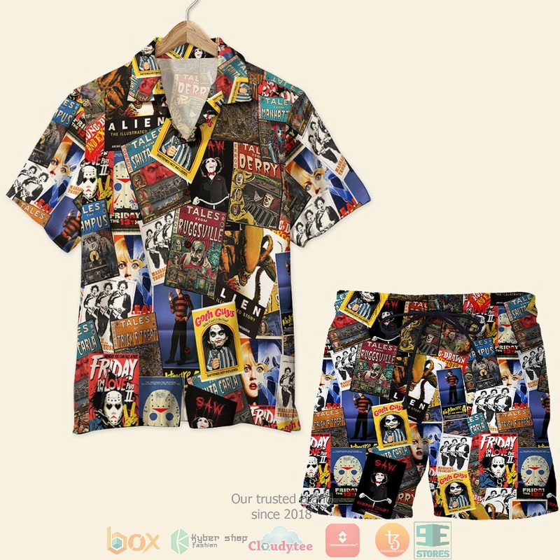 Horror Movie Film Hawaiian Shirt, Short
