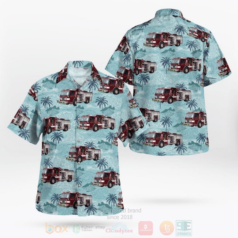 BEST Urbana Fire Department Urbana, Illinois 3D Aloha Shirt word1