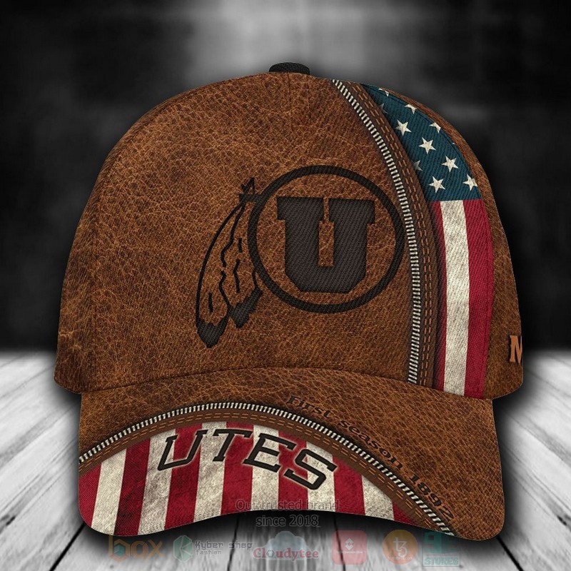 BEST Utah Utes NCAA Team Custom Name 3D Cap word1