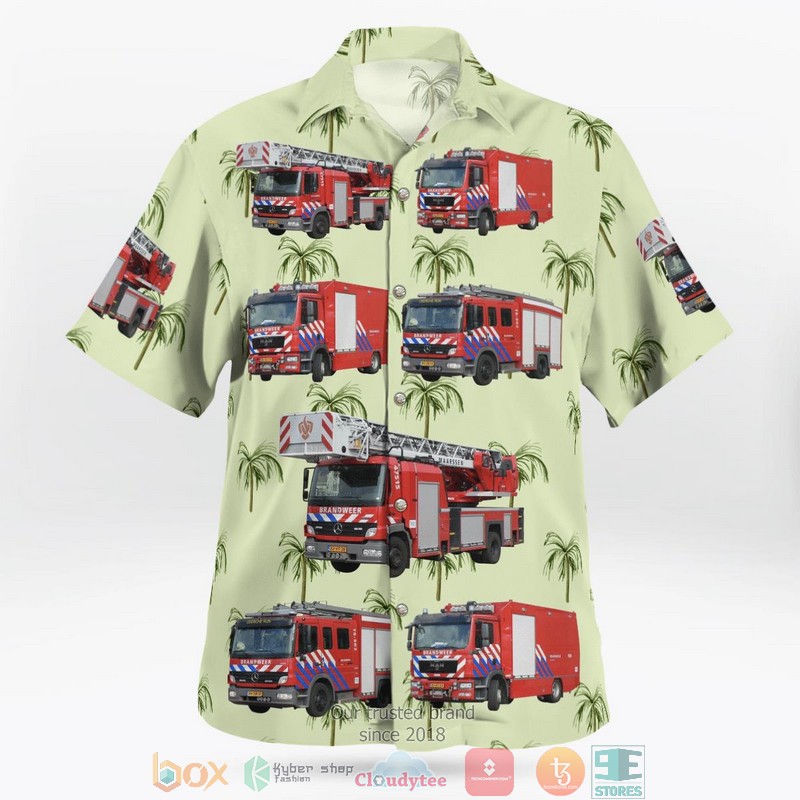 Utrecht Netherlands Brandweer Veiligheidsregio Utrecht Hawaii 3D Shirt 3 Utrecht Netherlands Brandweer Veiligheidsregio Utrecht Hawaii 3D Shirt word3