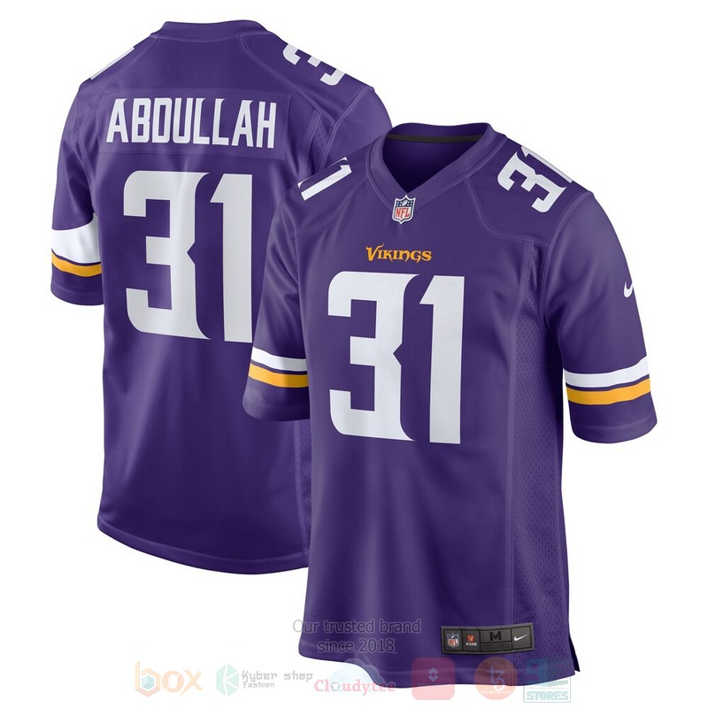 BEST Minnesota Vikings Ameer Abdullah Purple Jersey Football