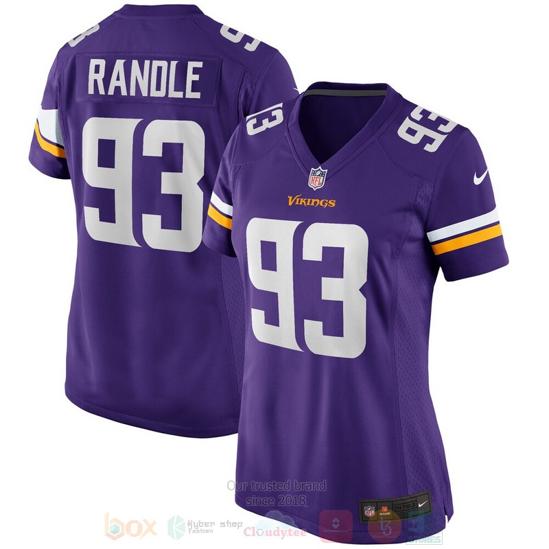 BEST Minnesota Vikings John Randle Purple Jersey Football word3