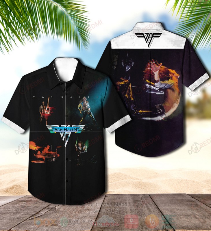 BEST Van Halen Van Halen Album BlackAloha Hawaiian Shirt