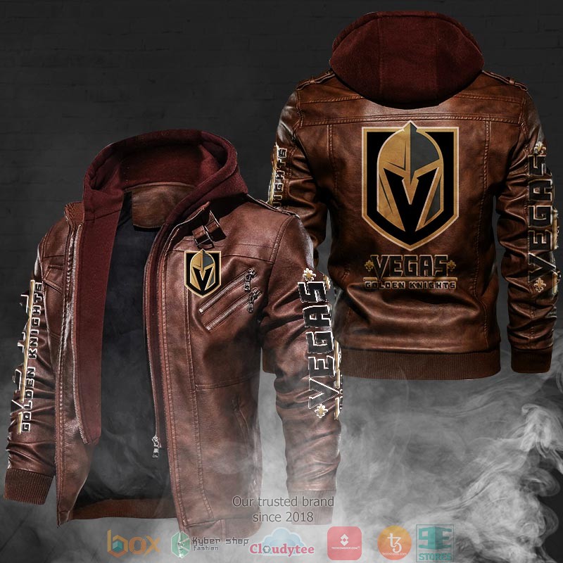 Vegas Golden Knights Leather Jacket word1