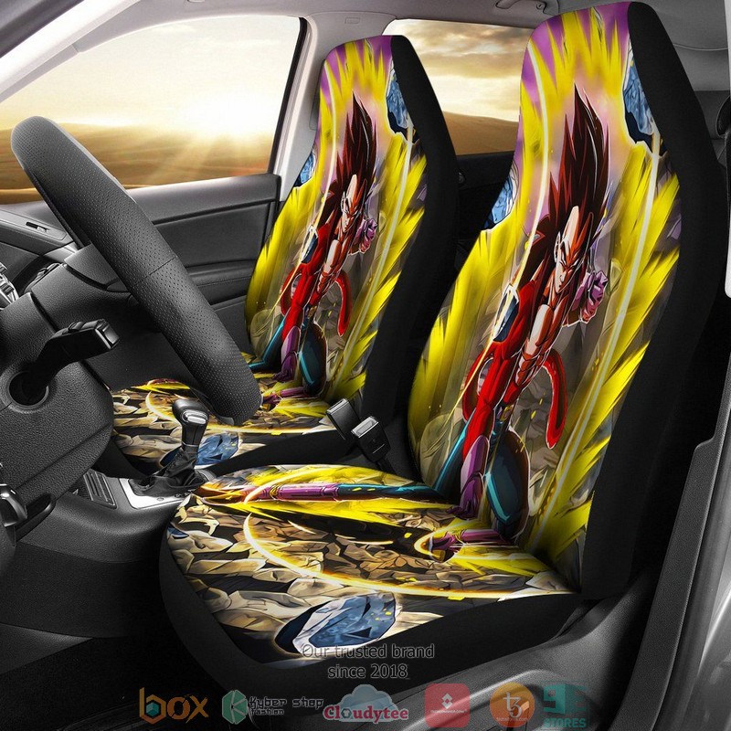 Vegeta Yellow Power Fight Limited Car Seat Covers