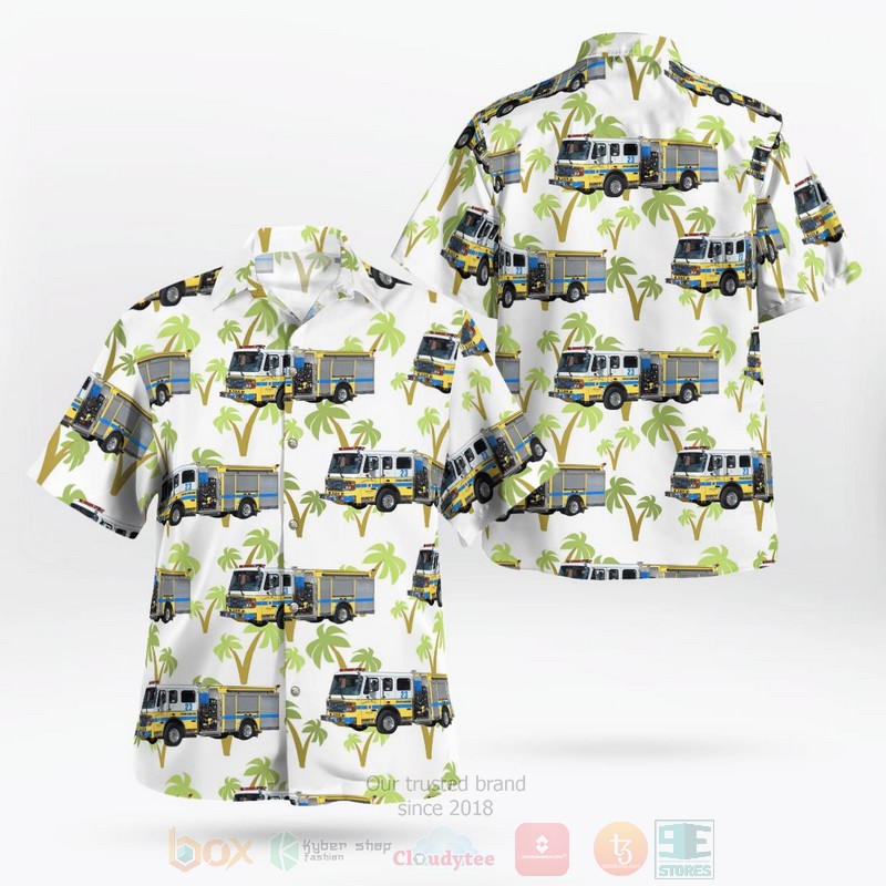 BEST Ventura County Fire Department, California 3D Aloha Shirt word2