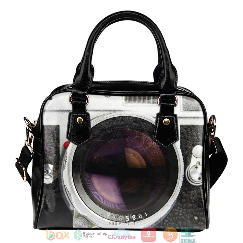 Vintage Camera Leather Handbag