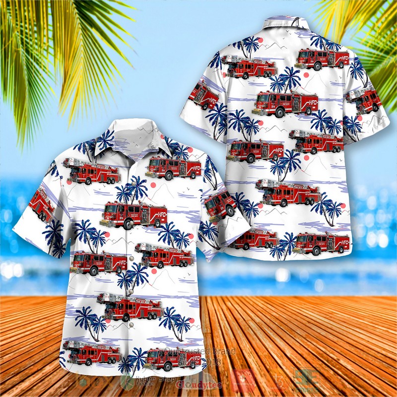 BEST Virginia Harrisonburg Fire Department Hawaii Shirt word3
