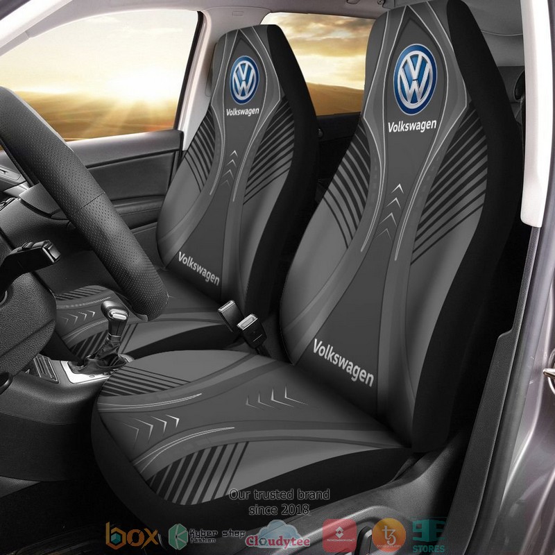 Volkswagen Dark Silver Car Seat Covers