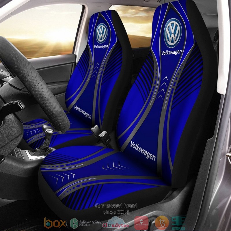 Volkswagen Egyptian blue Car Seat Covers word1