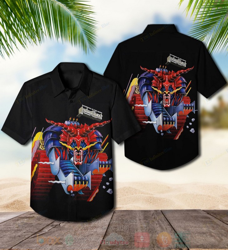 BEST Judas Priest Defenders of the Faith Album Aloha Hawaiian Shirt