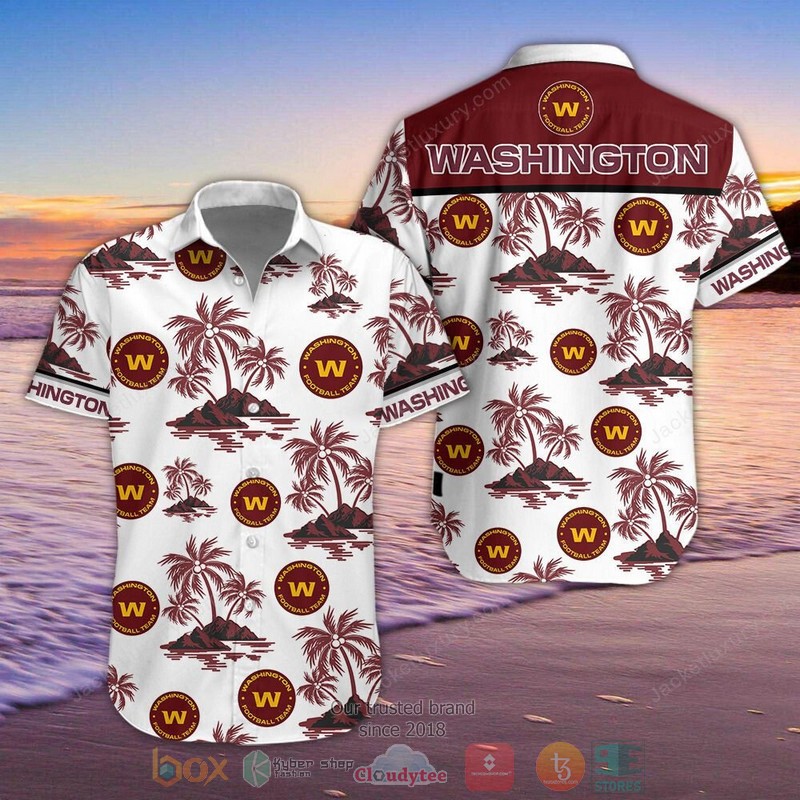 HOT Washington Football Team Hawaiian Shirt, Shorts word1