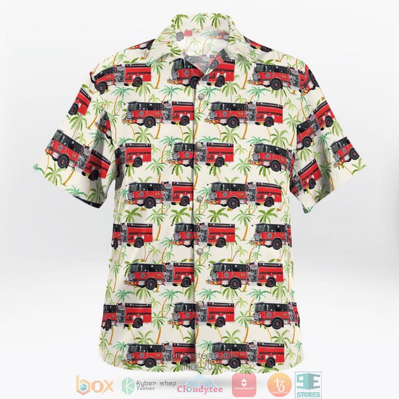 NEW Washington Pennsylvania City of Washington Fire Department Aloha Shirt 2 NEW Washington Pennsylvania City of Washington Fire Department Aloha Shirt word2