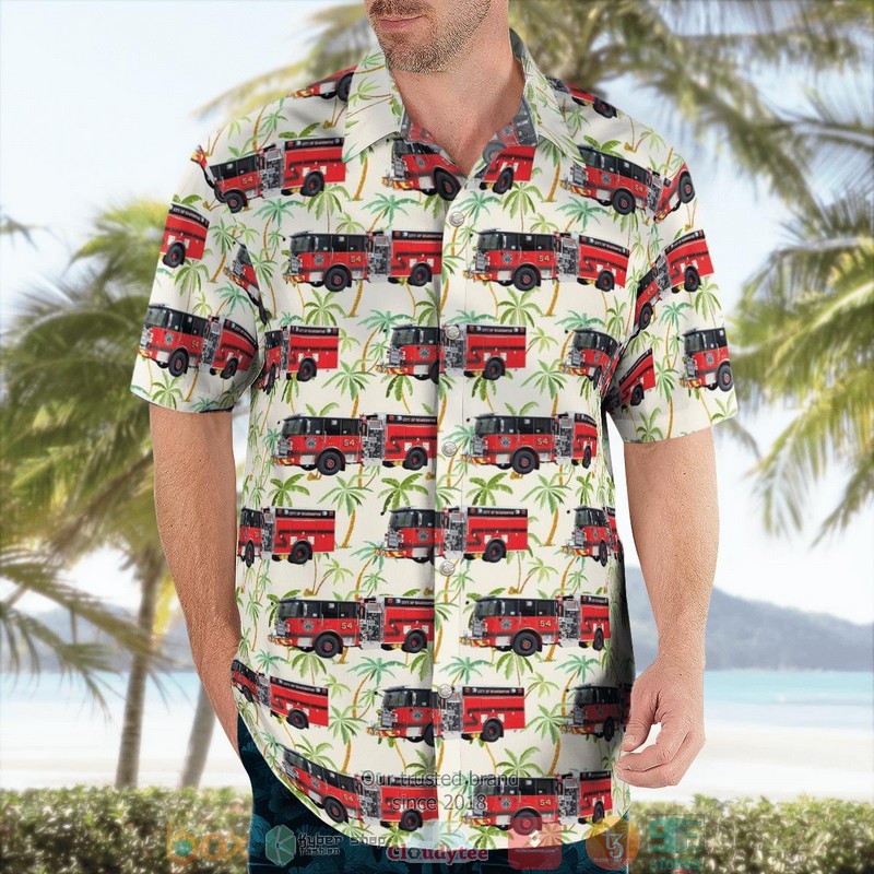 NEW Washington Pennsylvania City of Washington Fire Department Aloha Shirt 3 NEW Washington Pennsylvania City of Washington Fire Department Aloha Shirt word2