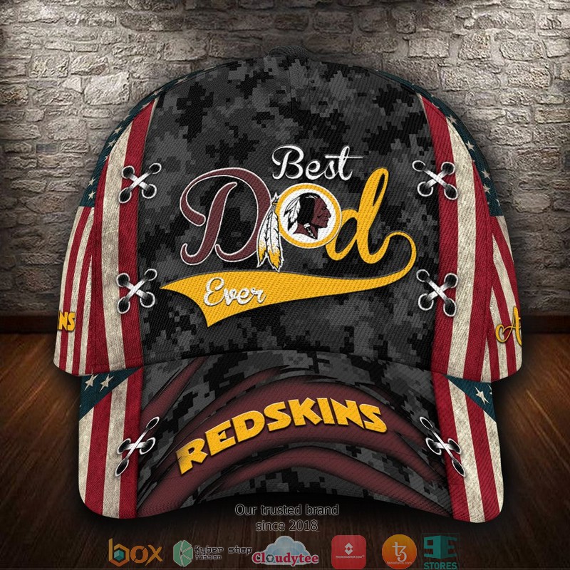 Washington Redskins Best Dad NFL Custom Name Cap word3