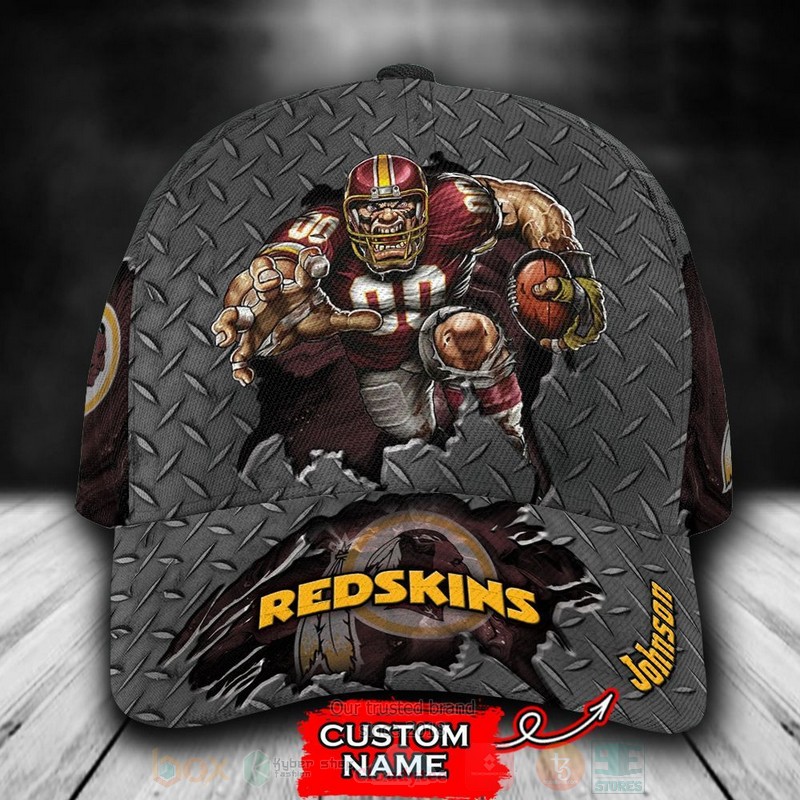 BEST Washington Redskins Mascot NFL Team Custom Name 3D Cap