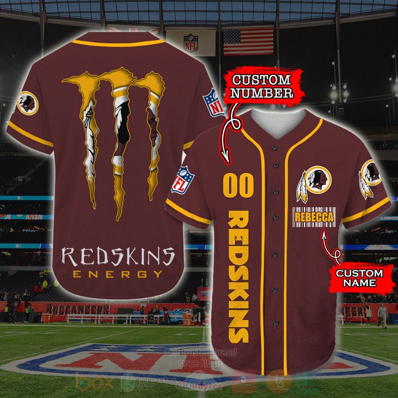 BEST Washington Redskins, Monster Energy Custom AOP Baseball Jersey 7 BEST Washington Redskins, Monster Energy Custom AOP Baseball Jersey word1