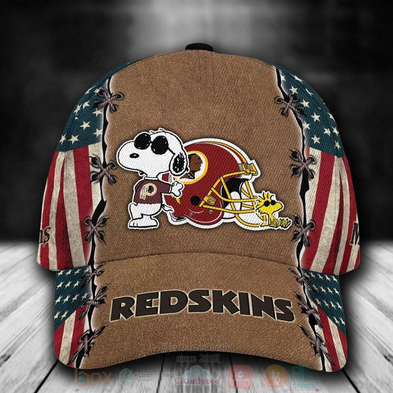 BEST Washington Redskins Snoopy NFL Team Custom Name 3D Cap 8 BEST Washington Redskins Snoopy NFL Team Custom Name 3D Cap word1