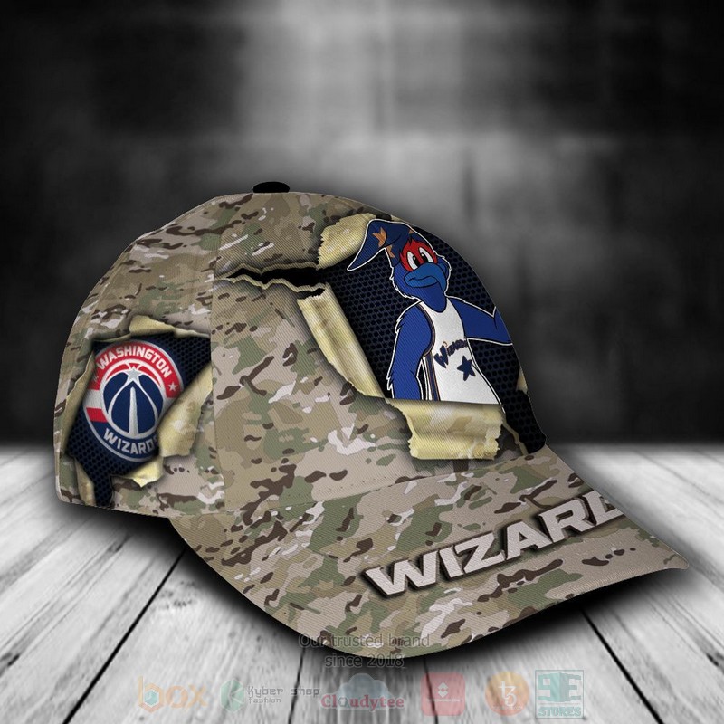 BEST Washington Wizards Camo Mascot NBA Team Custom Name 3D Cap 3 BEST Washington Wizards Camo Mascot NBA Team Custom Name 3D Cap word2