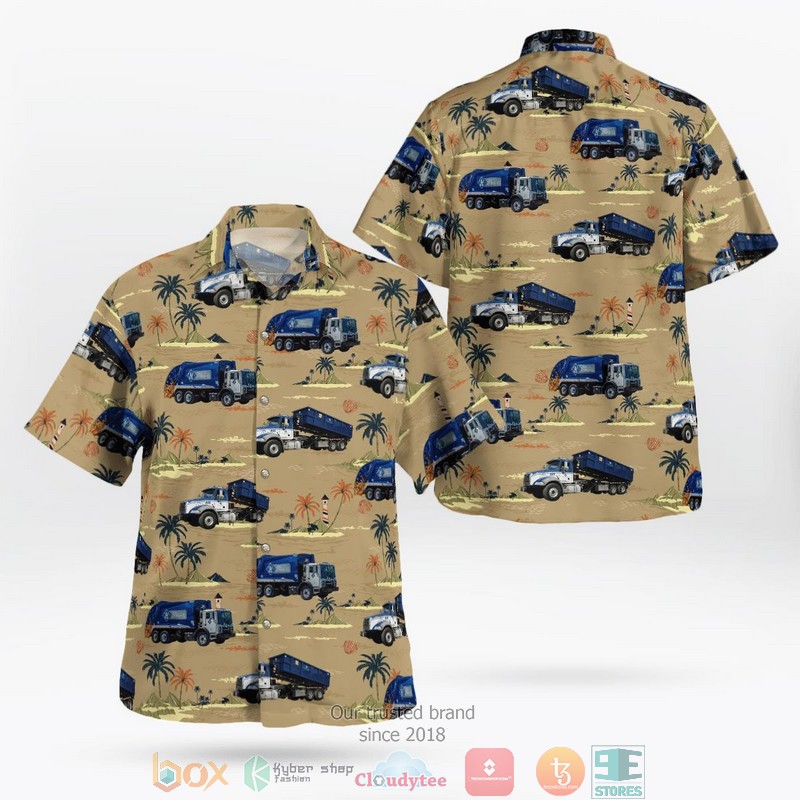 NEW Waste Connections of Canada Aloha Shirt word1