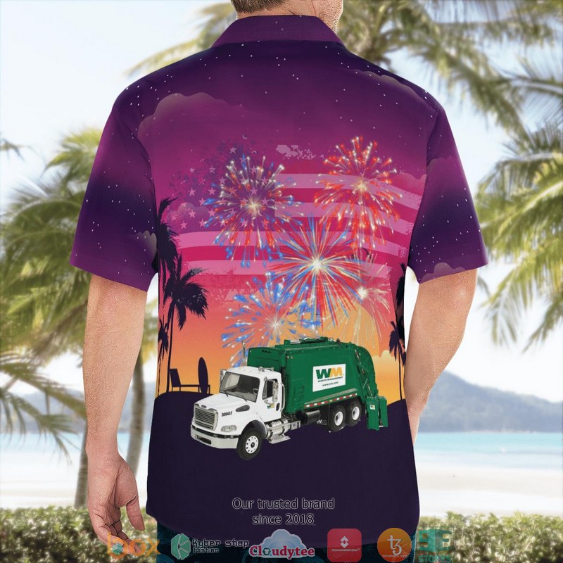Waste Management Garbage Truck Independence Day Hawaiian Shirt 4 Waste Management Garbage Truck Independence Day Hawaiian Shirt word2