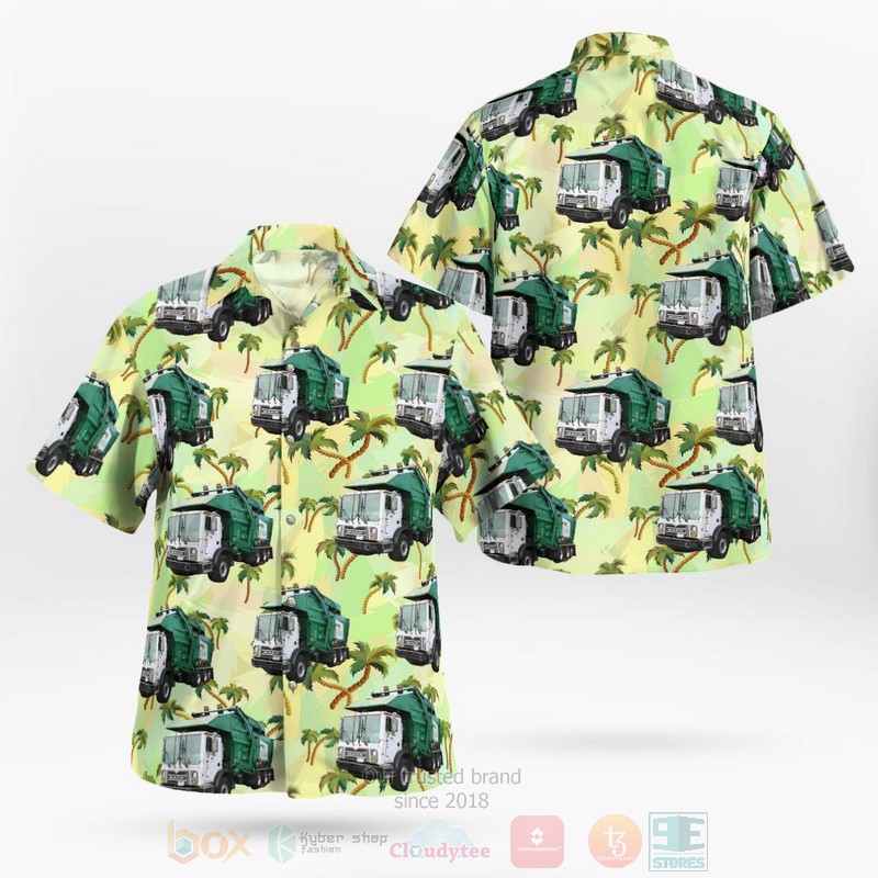 BEST Waste Management, Inc. Mack Front Loader 3D Aloha Shirt