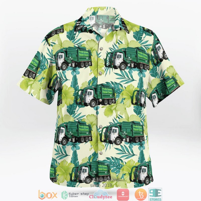 Waste Management Mack LR and Peterbillt 520 Garbage Truck Hawaiian Shirt 2 Waste Management Mack LR and Peterbillt 520 Garbage Truck Hawaiian Shirt word1