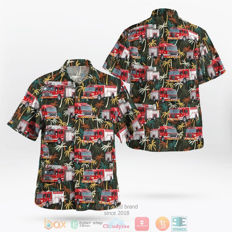 Waterloo Fire Rescue Ontario Canada Fleet Aloha Shirt 1 Waterloo Fire Rescue Ontario Canada Fleet Aloha Shirt word1