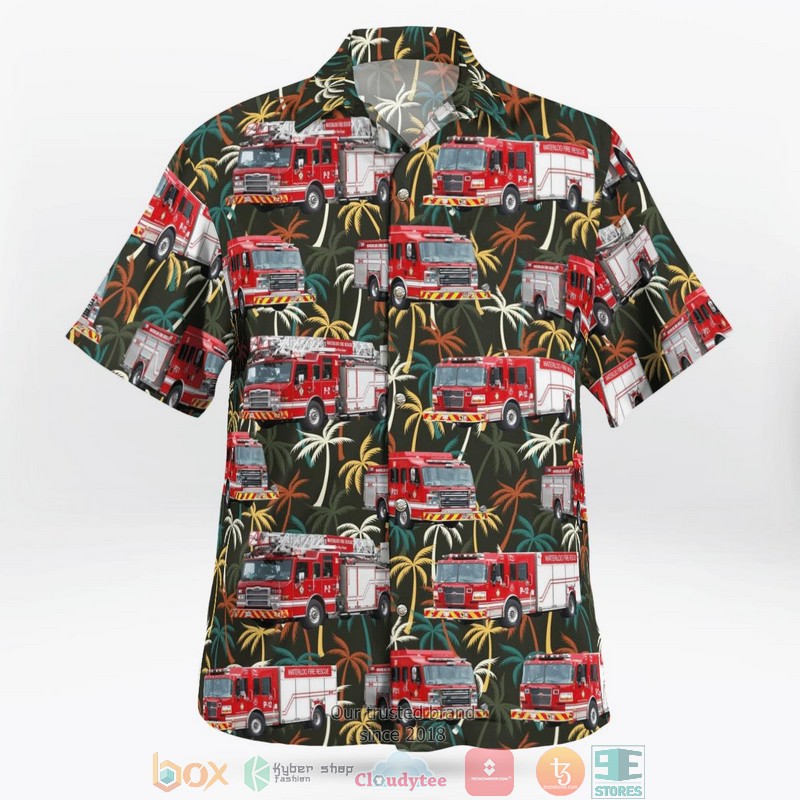Waterloo Fire Rescue Ontario Canada Fleet Aloha Shirt 2 Waterloo Fire Rescue Ontario Canada Fleet Aloha Shirt word1