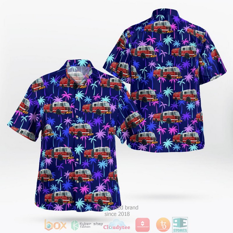 Wausau Fire Department Wausau Wisconsin Hawaiian Shirt word2