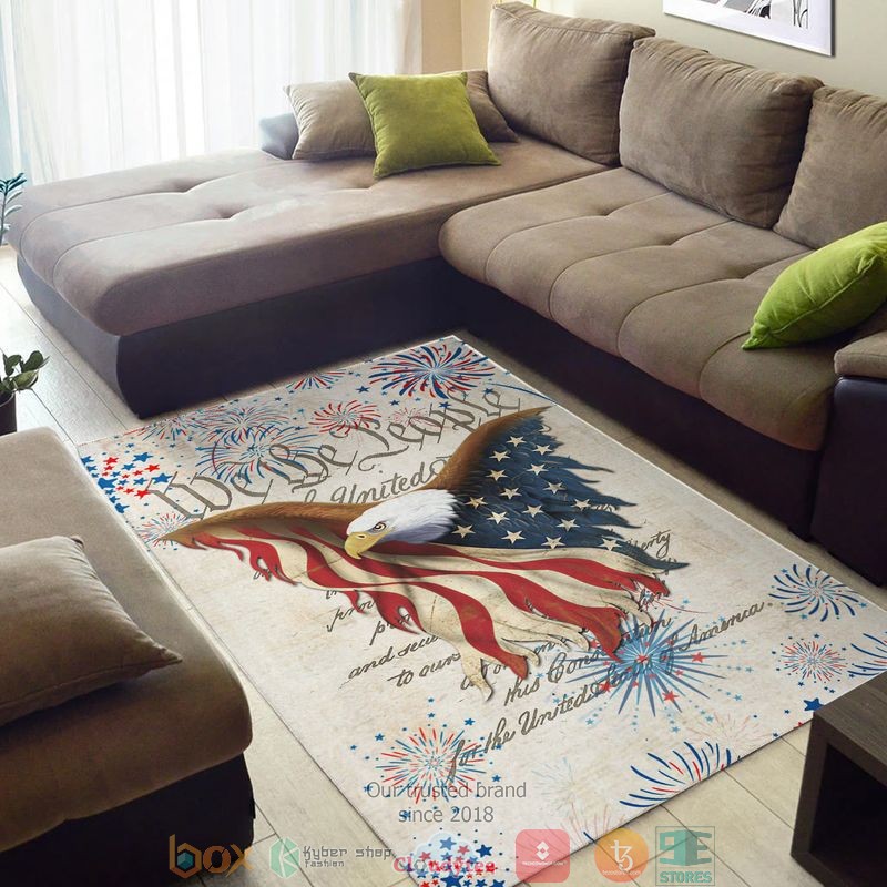 We the People of the United States Eagle America Independence day Rug