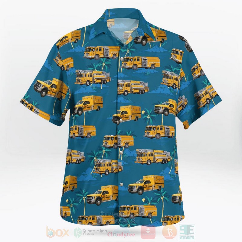 BEST West Grove, Pennsylvania, West Grove Fire Company Station 22 3D Aloha Shirt 6