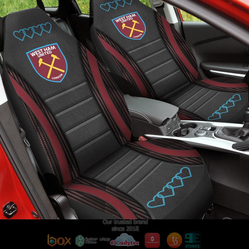 West Ham United F.C Car Seat Covers word3