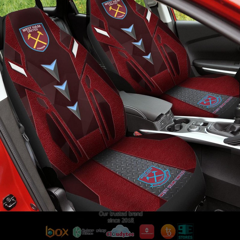 West Ham United F.C Dark Red Car Seat Covers