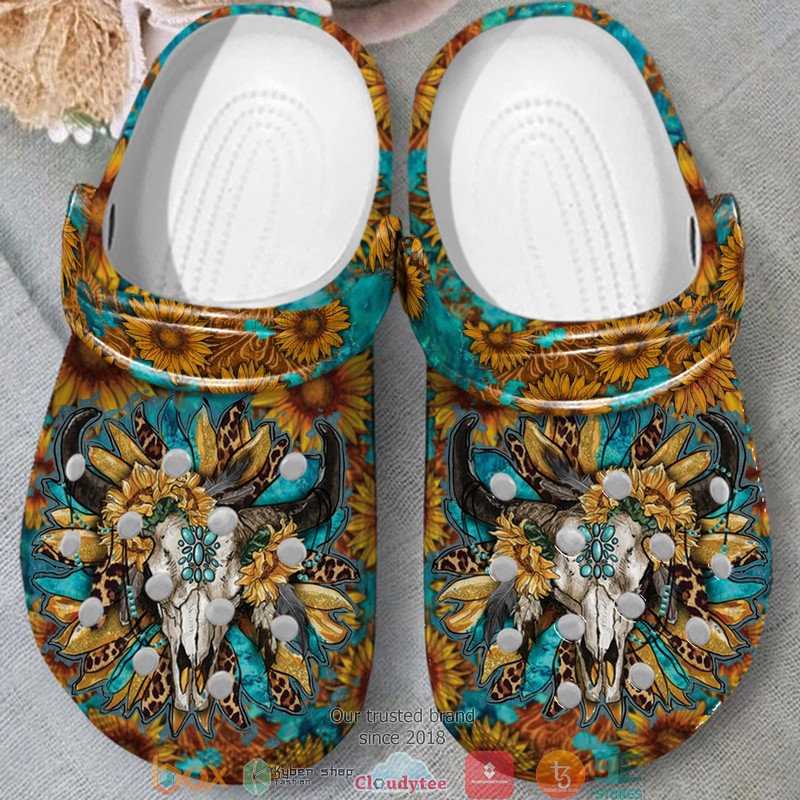 Western Bull Skull Crocband Shoes 4 Western Bull Skull Crocband Shoes word2