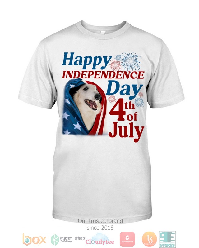 White Borzoi Happy Independence Day 4th Of July Shirt, Hoodie 3 White Borzoi Happy Independence Day 4th Of July Shirt, Hoodie word2