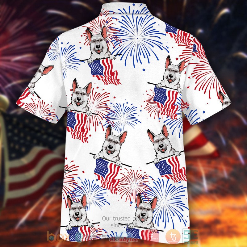 NEW White German Shepherds pattern Independence Day Is Coming Hawaii Shirt 2 NEW White German Shepherds pattern Independence Day Is Coming Hawaii Shirt word1