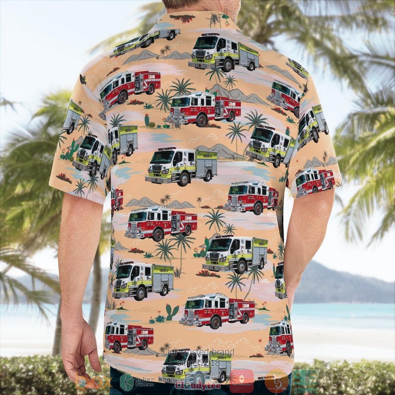 White Plains New York Fairview Fire Department Aloha Shirt word2