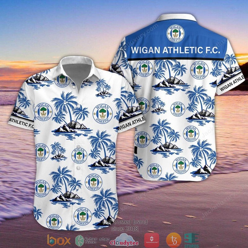 Wigan Athletic Hawaiian Shirt, Beach Short word2