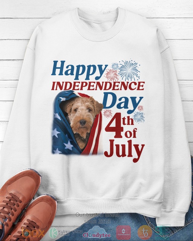 Wire Fox Terrier Happy Independence Day 4th Of July Shirt, Hoodie word2