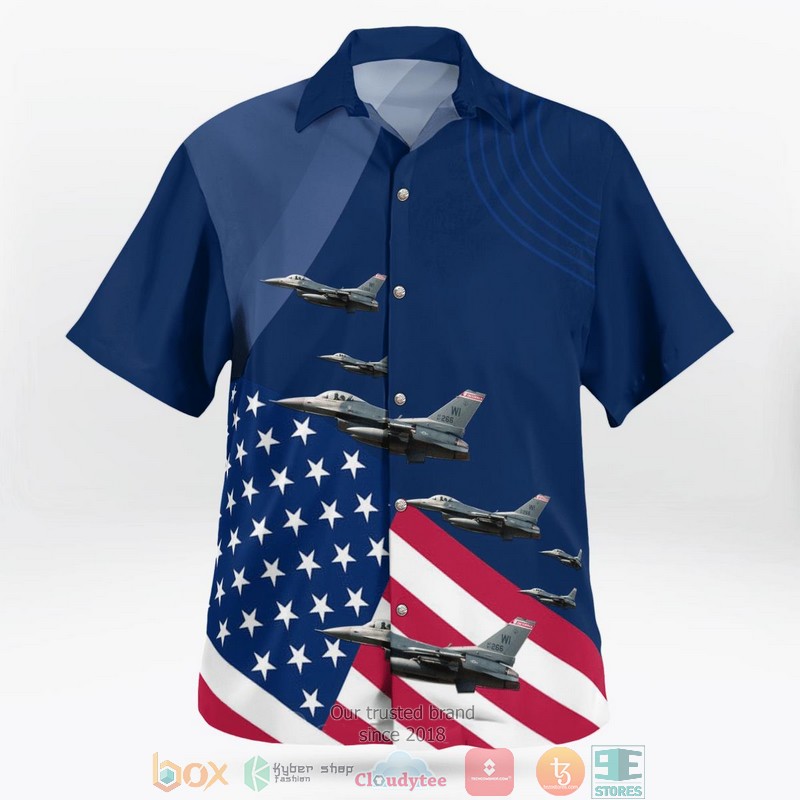 Wisconsin Air National Guard 115th Fighter Wing F-16 Fighting Falcon 4th of July Aloha Shirt 3 Wisconsin Air National Guard 115th Fighter Wing F-16 Fighting Falcon 4th of July Aloha Shirt word3