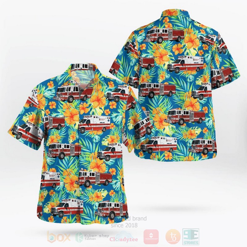 BEST Woodsboro Volunteer Fire Company Company 16 Woodsboro, Maryland 3D Aloha Shirt word1