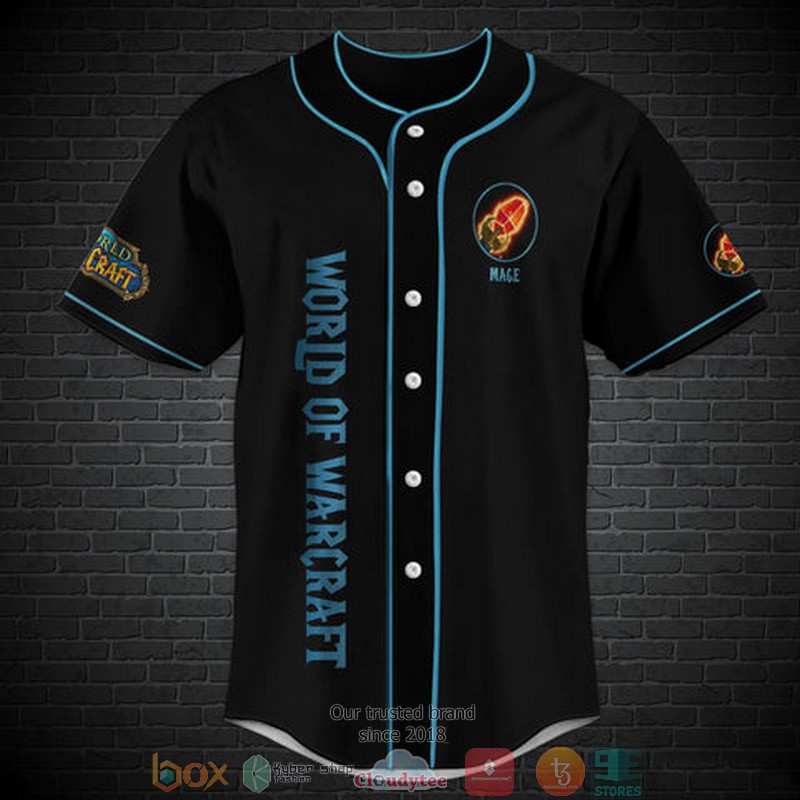 NEW World Of Warcraft Mage Class Baseball Jersey Shirt 4 NEW World Of Warcraft Mage Class Baseball Jersey Shirt word1