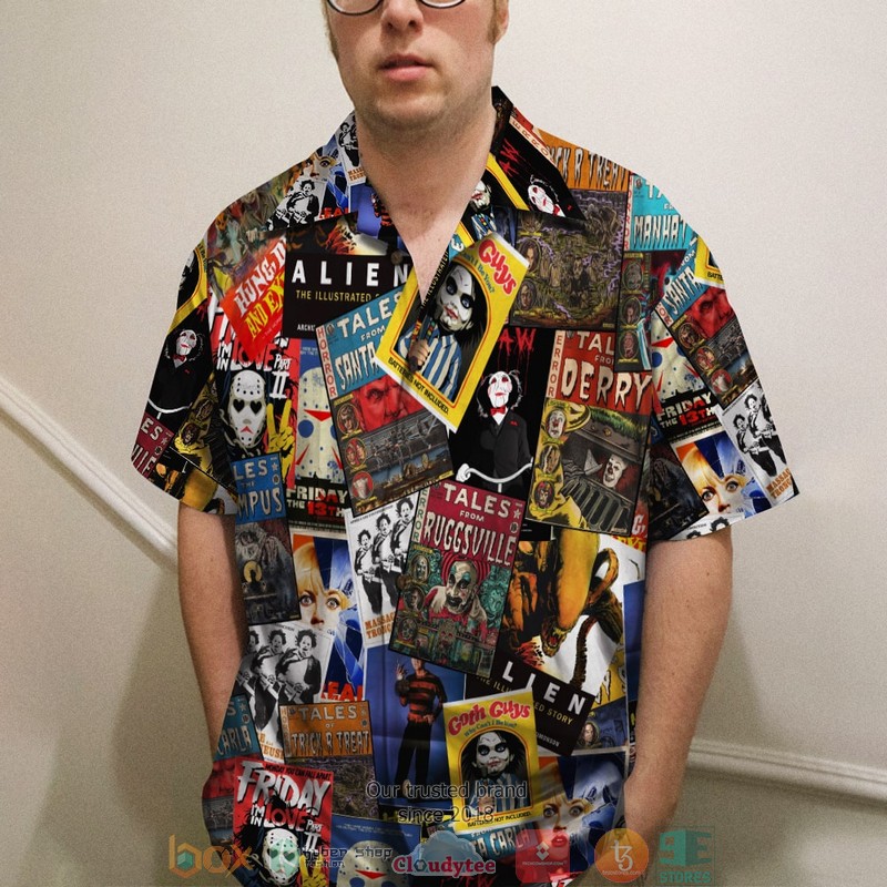 Horror Movie Film Hawaiian Shirt, Short 3 Horror Movie Film Hawaiian Shirt, Short word3