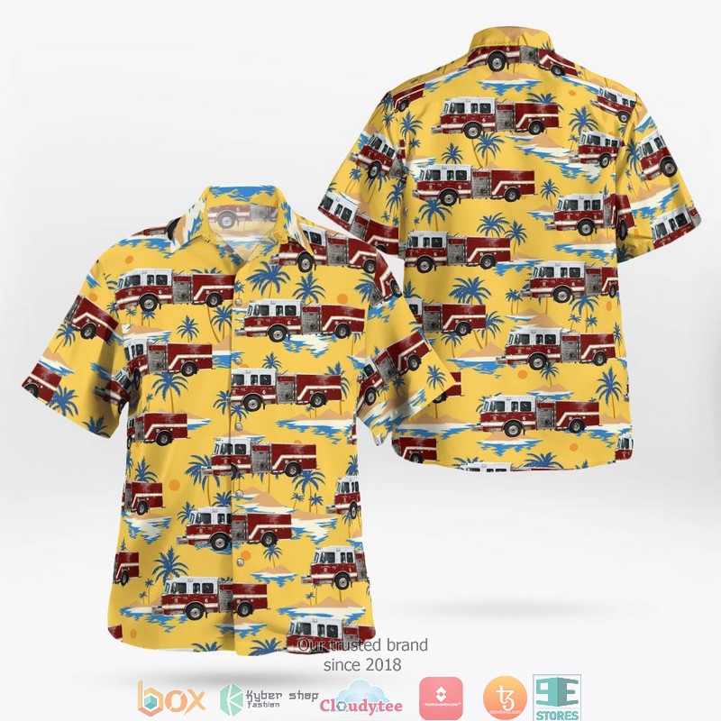 Gastonia North Carolina Gastonia Fire Department Hawaiian Shirt word2