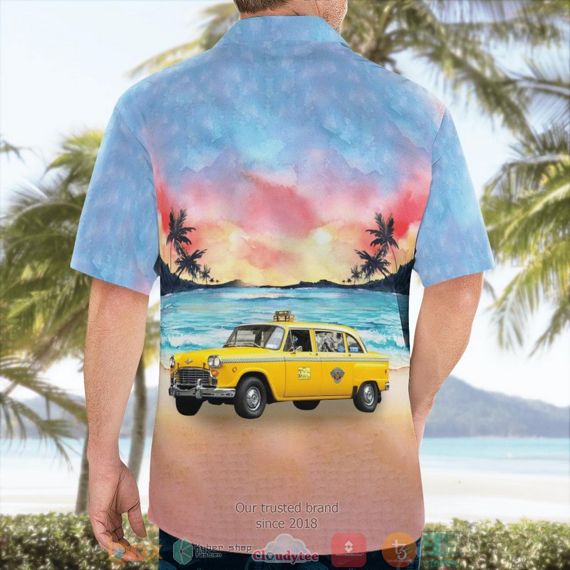 Yellow Checker Taxi Cab Aloha Shirt 4 Yellow Checker Taxi Cab Aloha Shirt word2