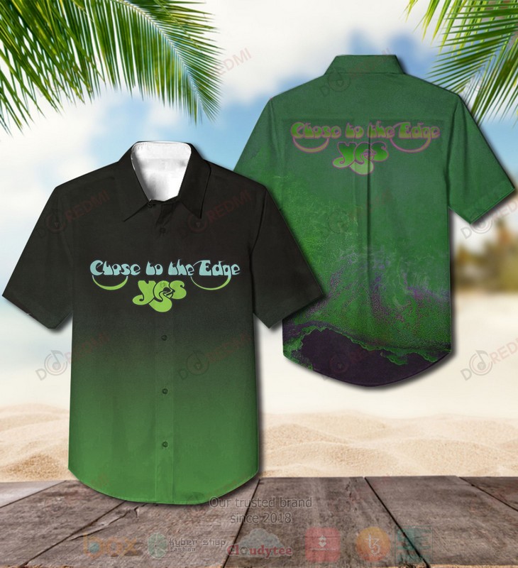 BEST Yes Close to the Edge Green Album Aloha Hawaiian Shirt