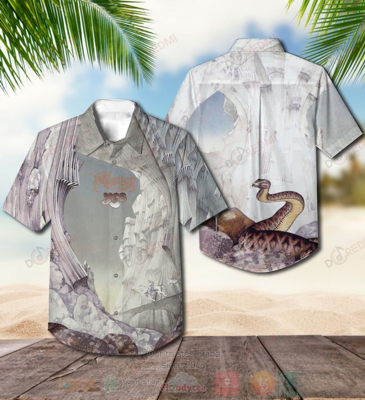 BEST Yes Relayer Grey Album Aloha Hawaiian Shirt