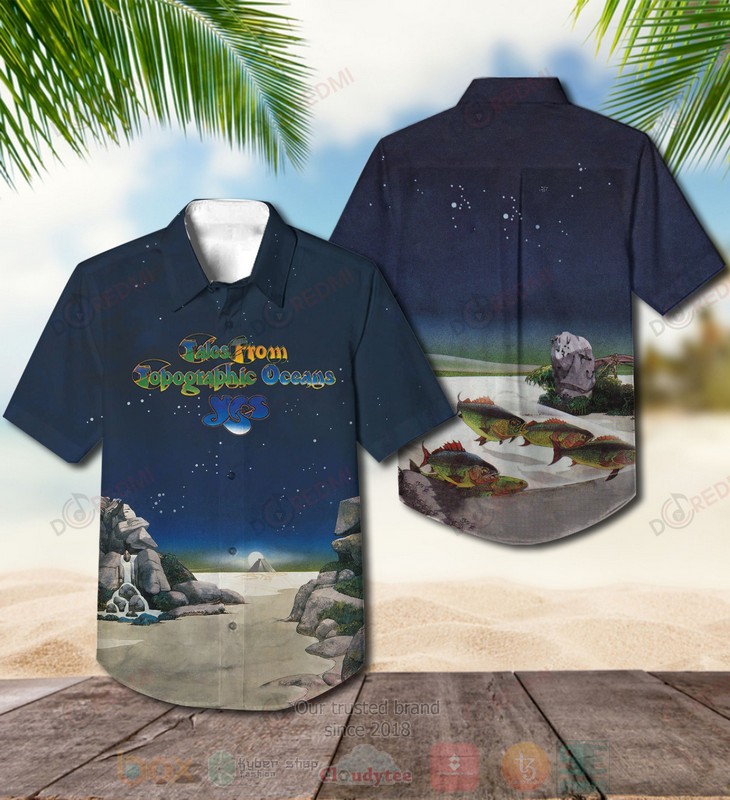 BEST Yes Tales from Topographic Oceans Blues Album Aloha Hawaiian Shirt