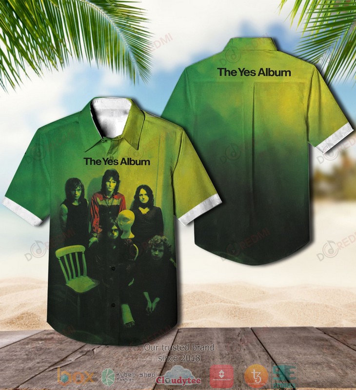 Yes The Yes Album Short Sleeve Hawaiian Shirt word3